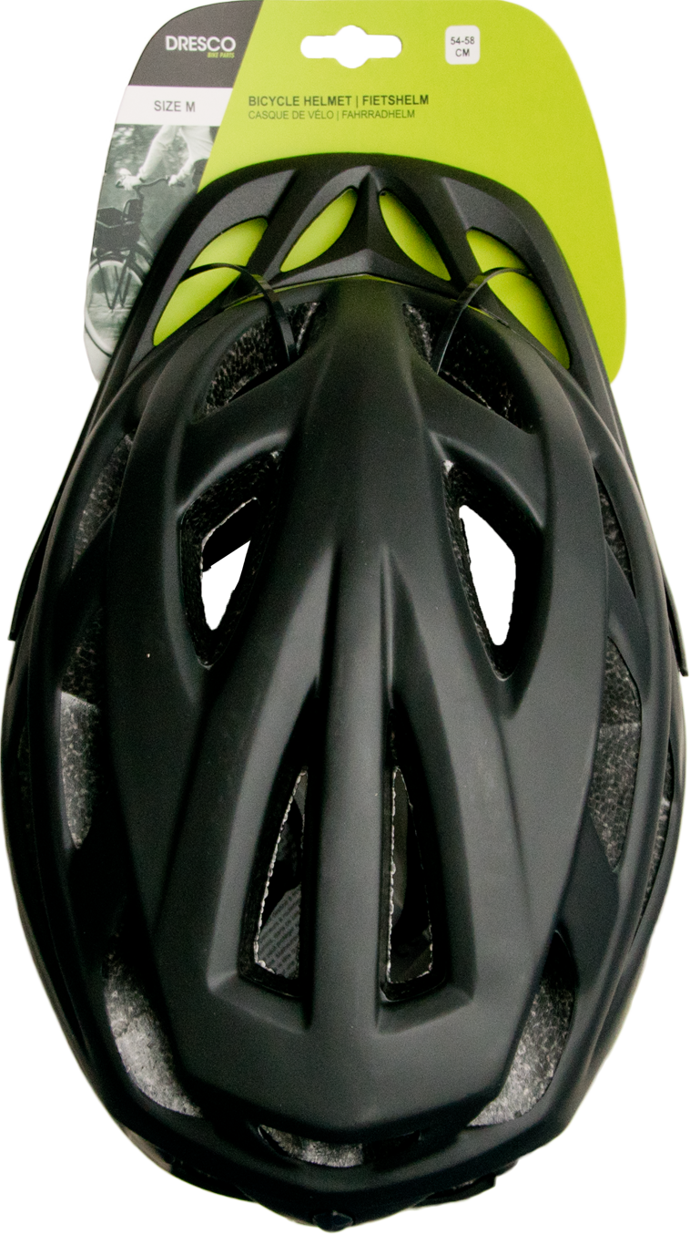 Dresco Fahrradhelm Gr.M 54-58cm – Schwarz – 2GO-Shop