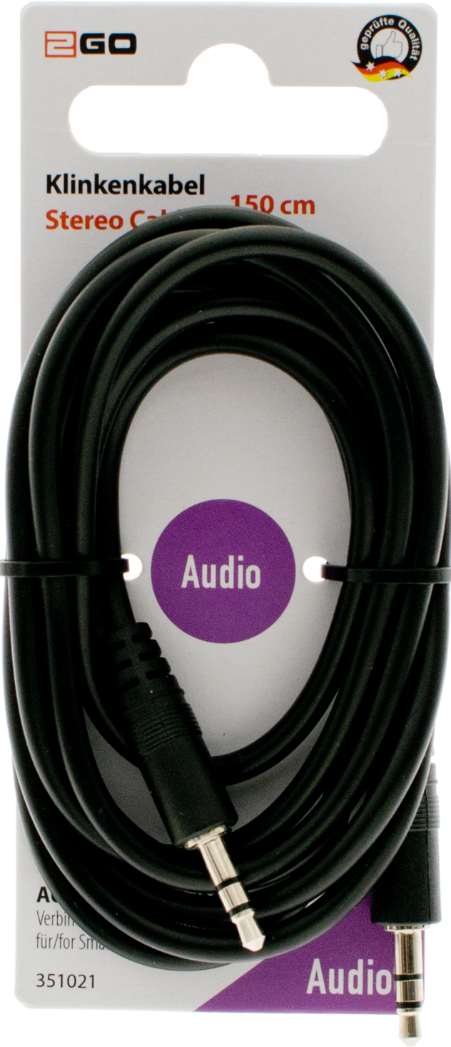 AUX Stereo-Audio-Kabel - schwarz