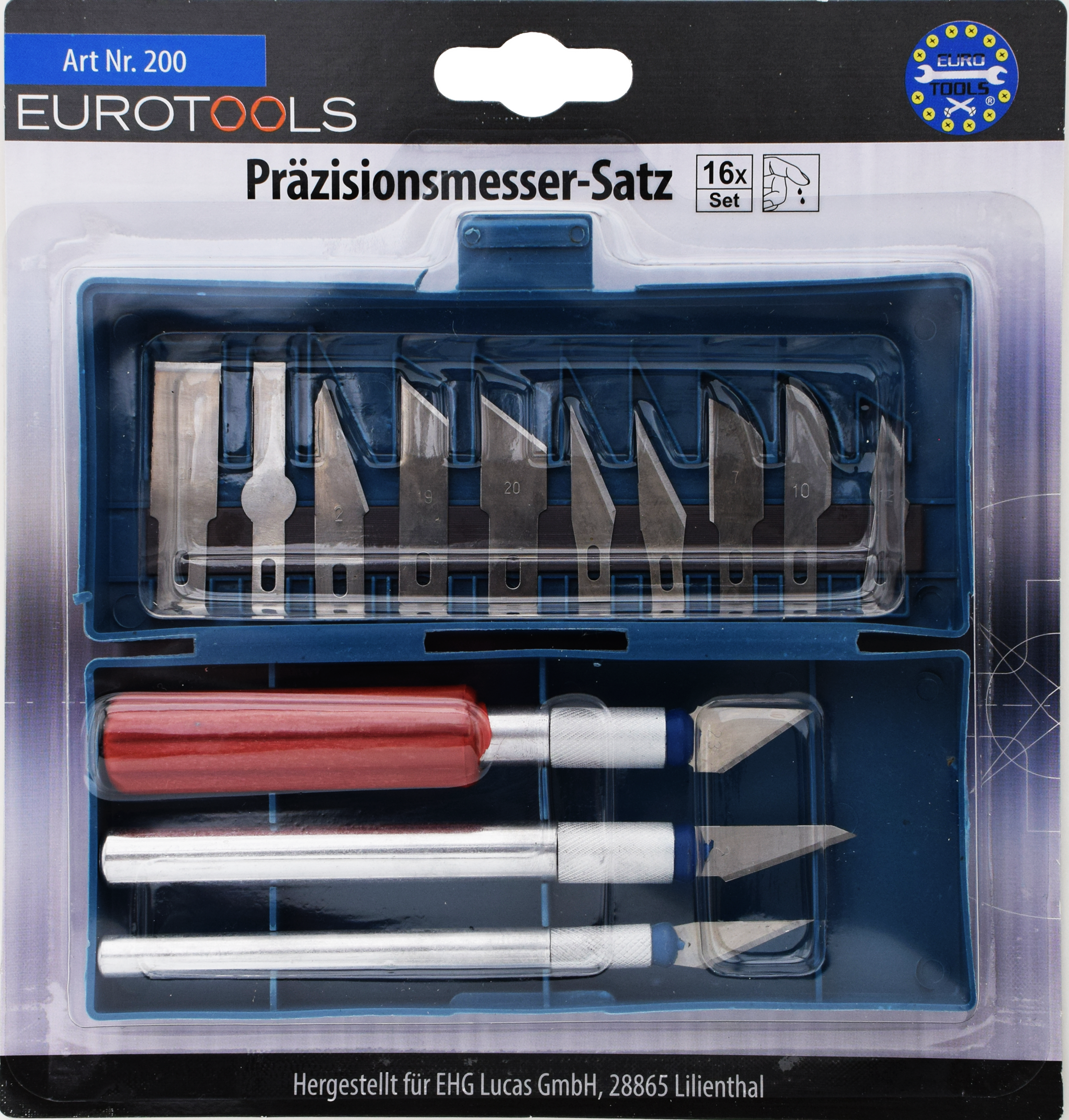 Präzisionsmessersatz 16-tlg.