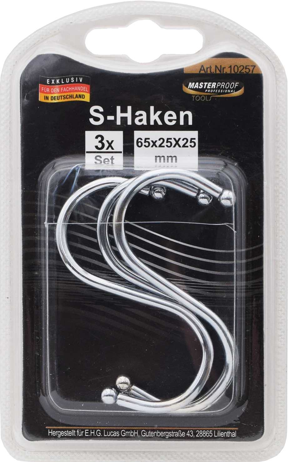 S-Haken 65 x 25 x 25 mm