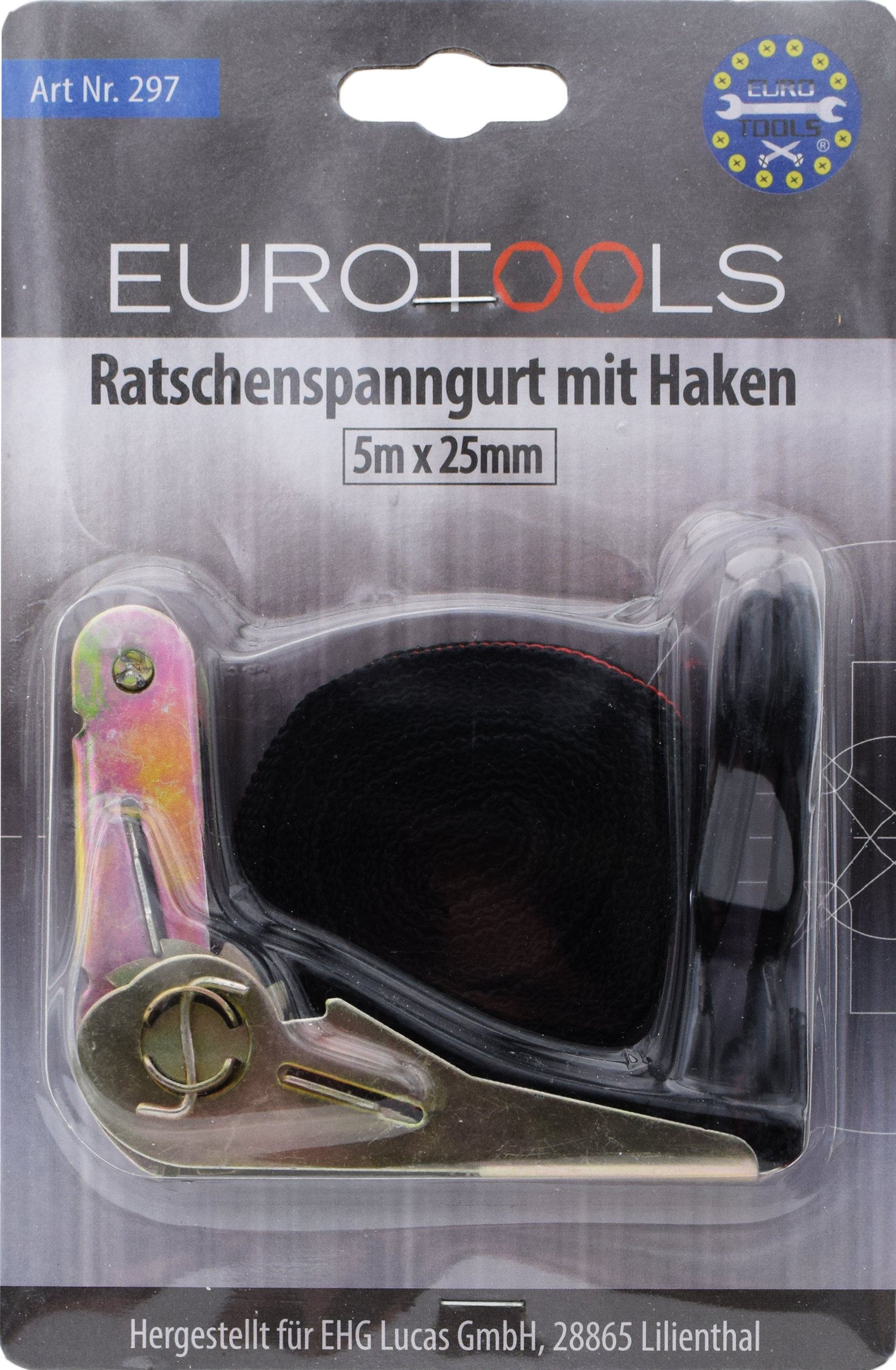 Ratschen-Spanngurt mit Haken