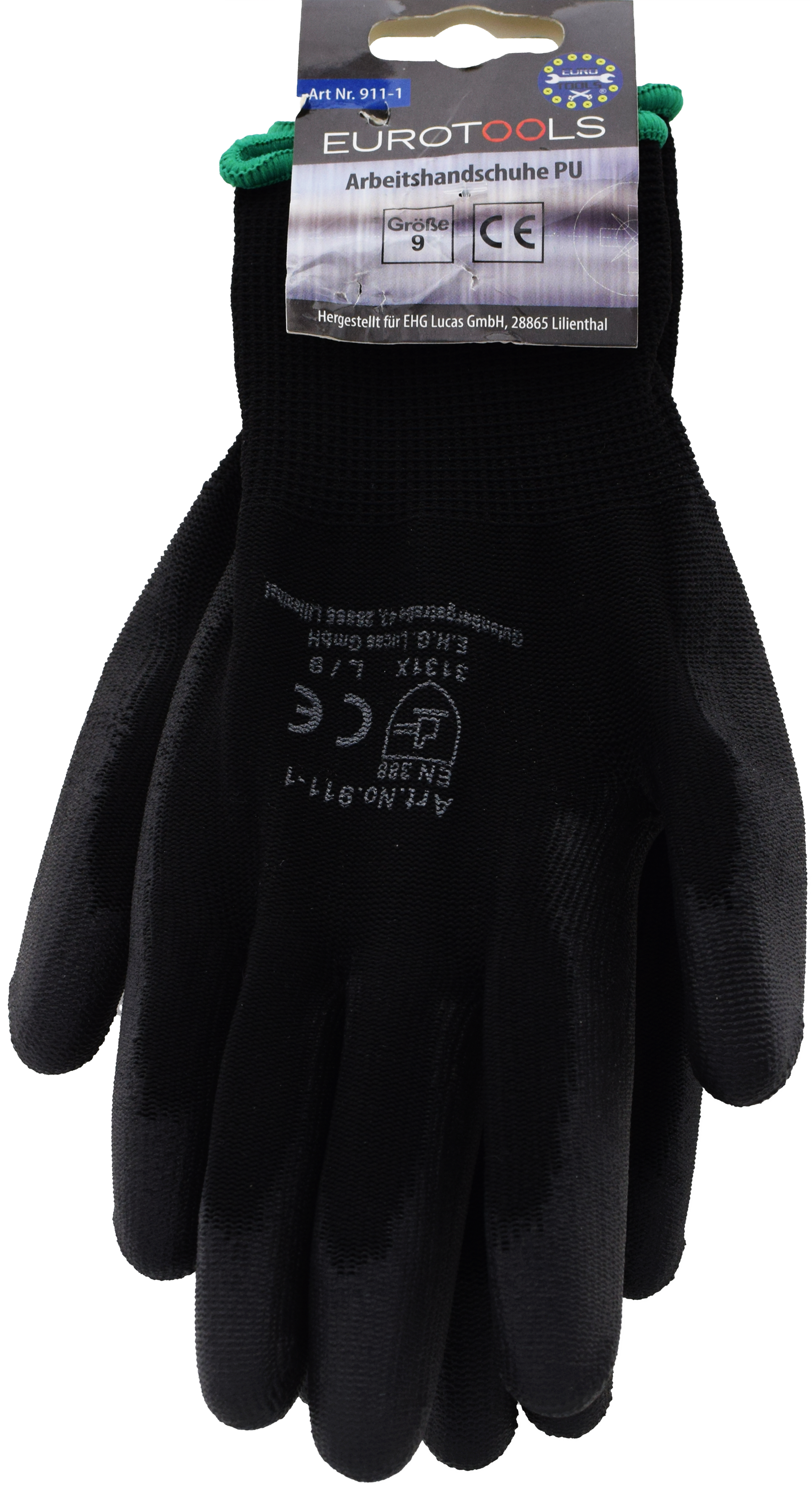 Arbeitshandschuhe schwarz / grün