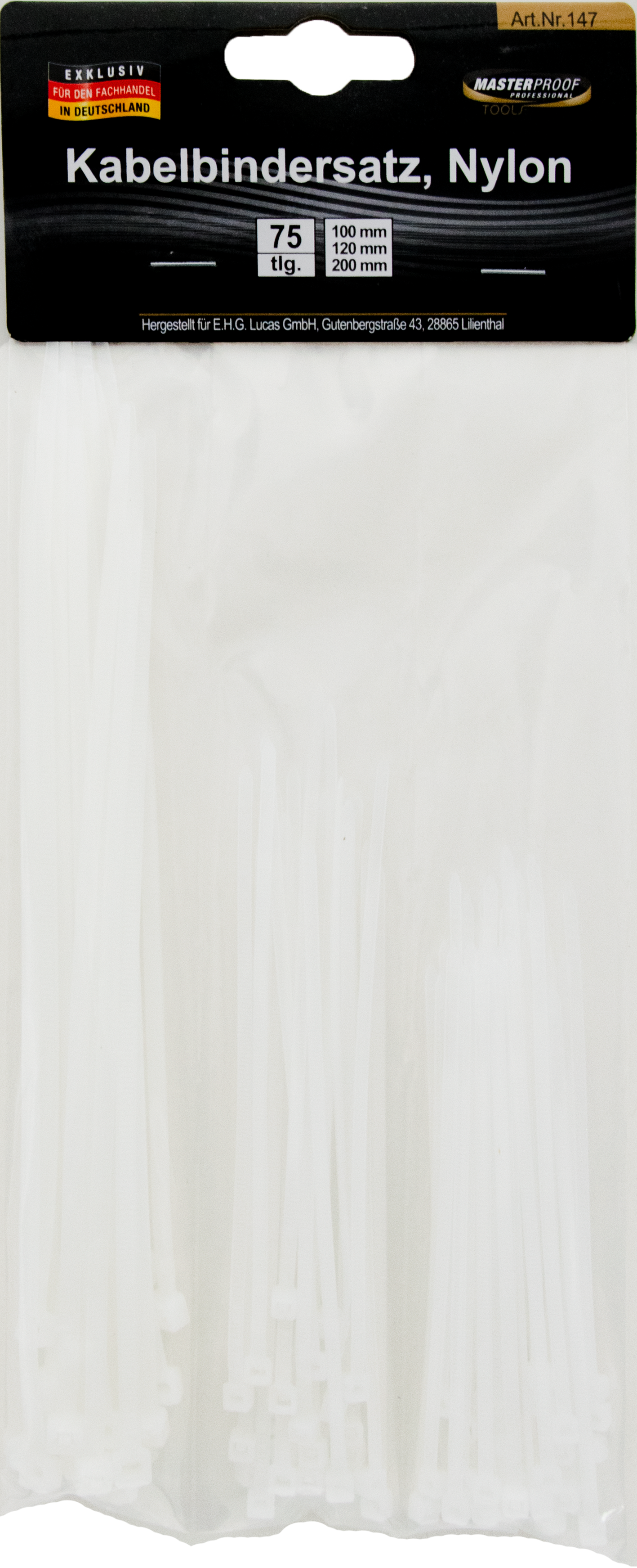 Kabelbinder-Satz Nylon