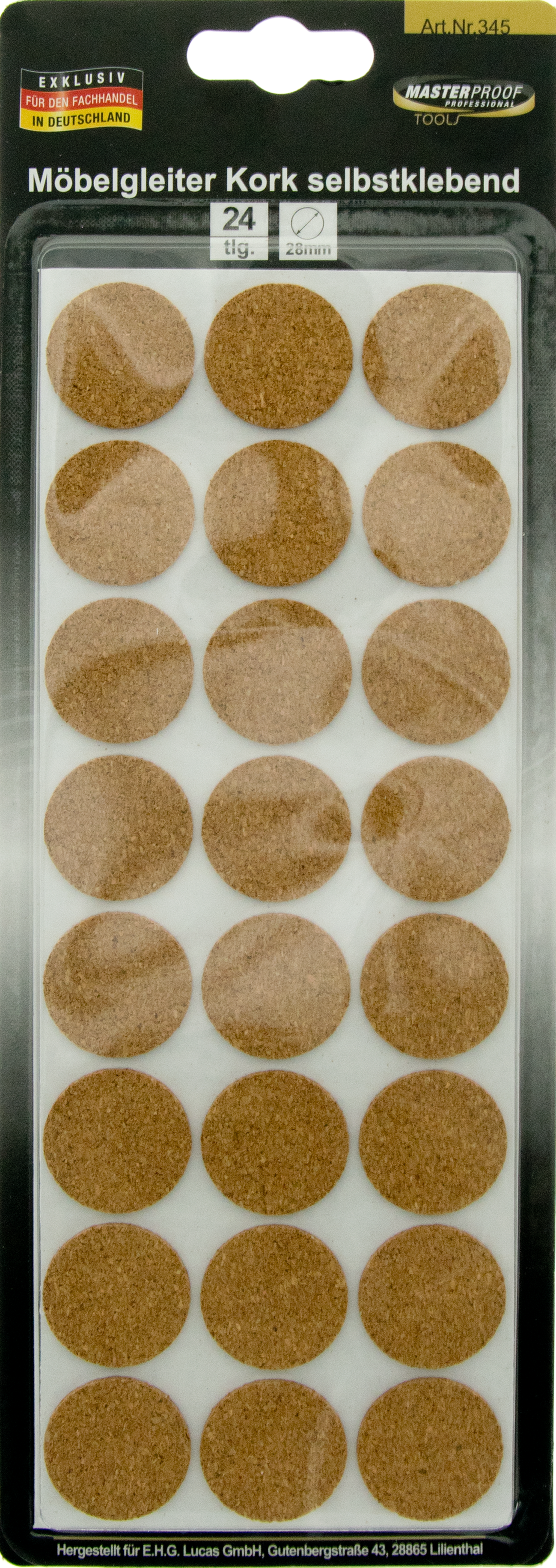 Möbelgleiter-Sortiment Kork