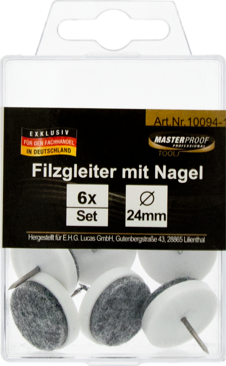 Filzgleiter 24 mm mit Nagel