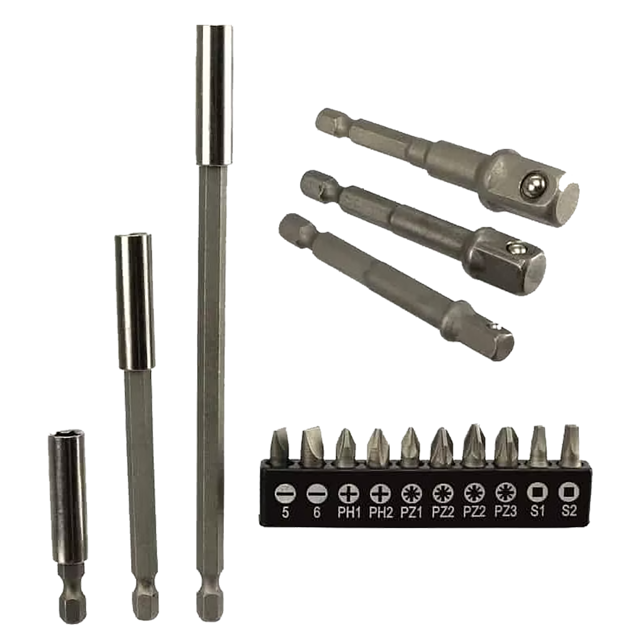 Bit- & Bohrfutter Adapter-Satz - 16-teilig