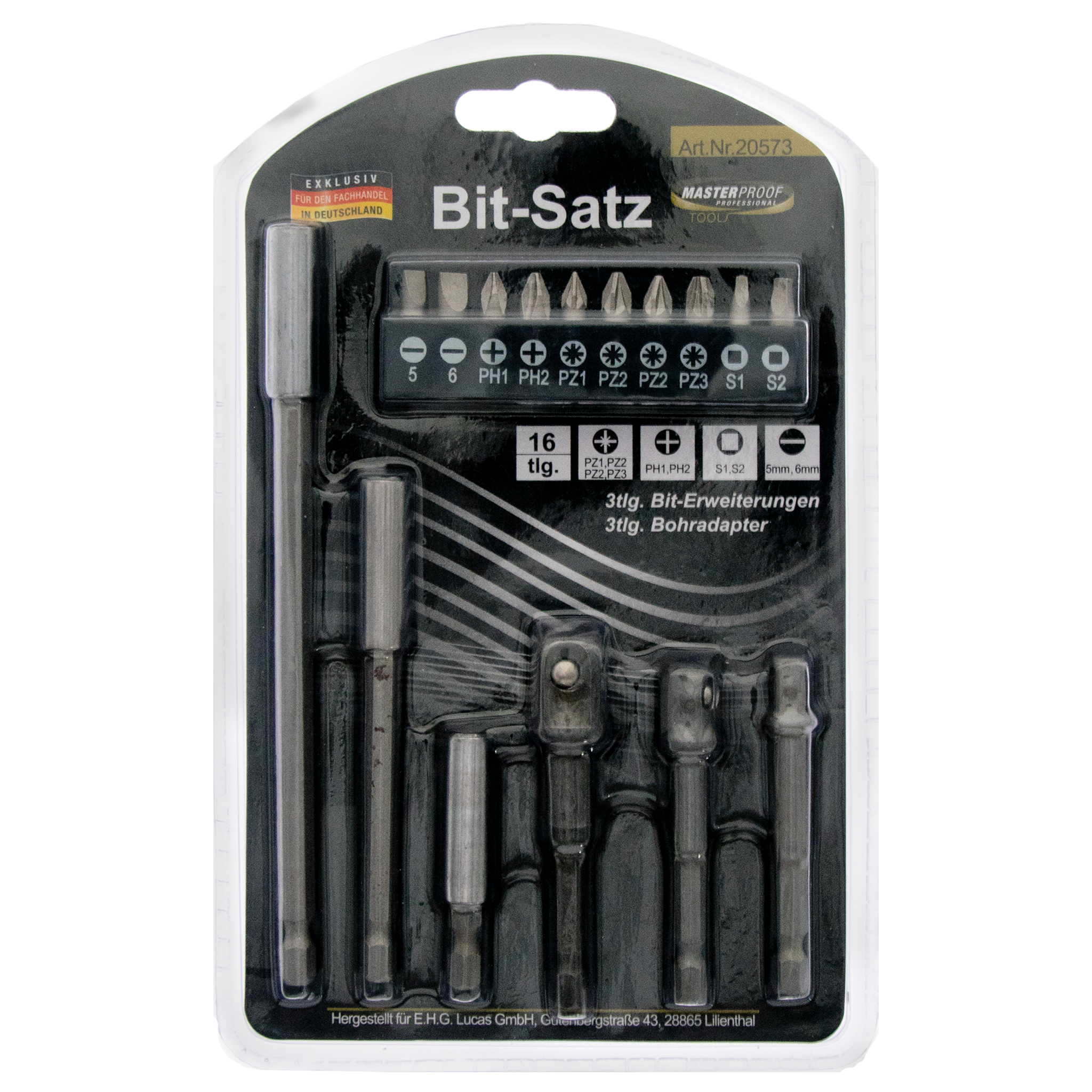 Bit- & Bohrfutter Adapter-Satz - 16-teilig