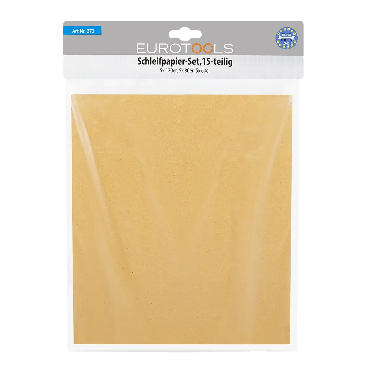 Schleifpapier-Set trocken 15-teilig