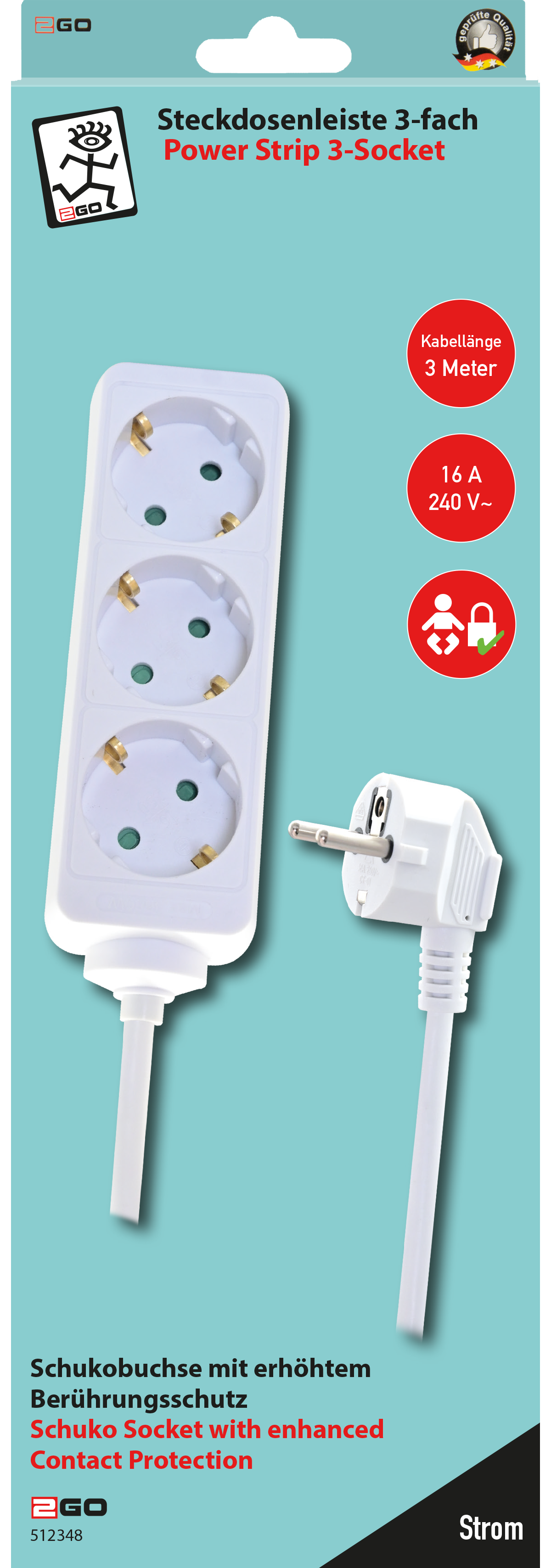 Steckdosenleiste 3-fach