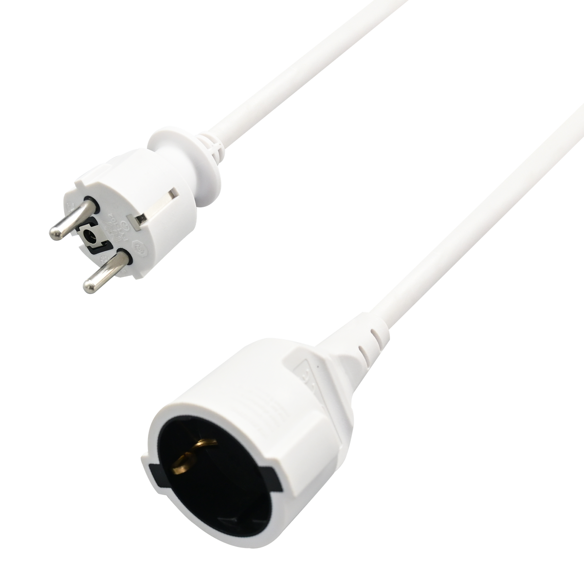 Schuko-Verlängerung - 16 A - 3680 W - 300 cm - weiß