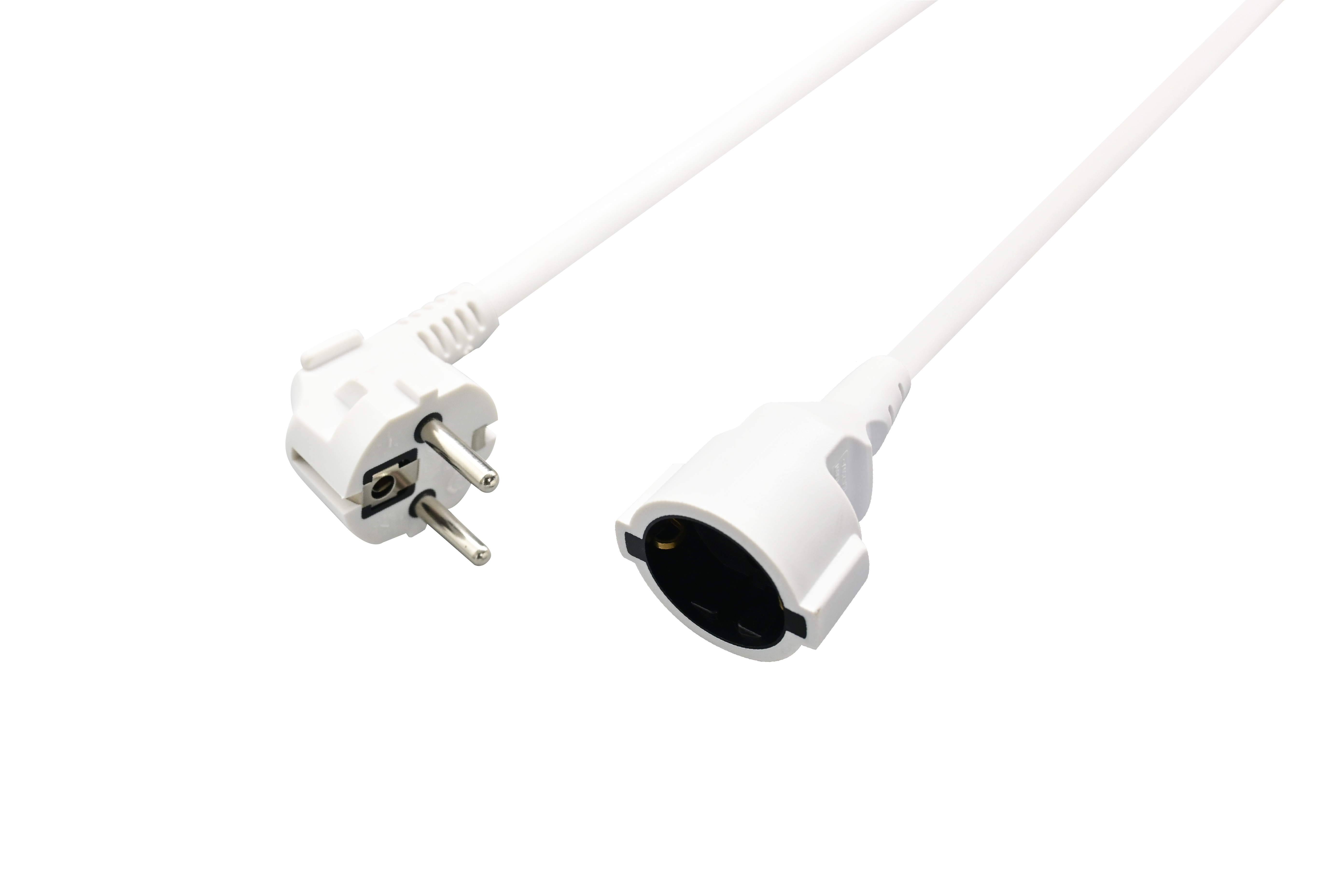 Schuko-Verlängerung mit Winkelstecker
