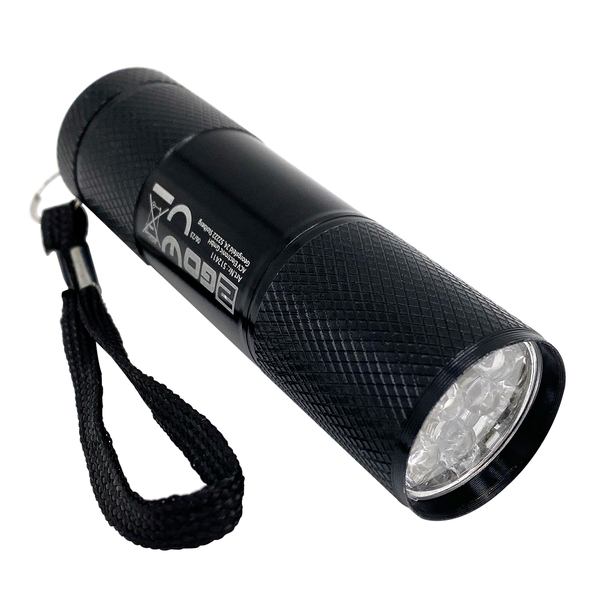 Taschenlampe "Mini 2" - 9 LEDs - 50 Lumen - Aluminium - schwarz