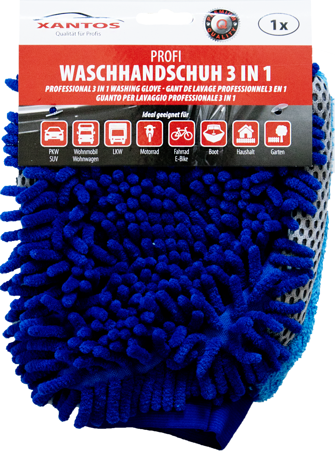 Profi Waschhandschuh 3 in 1