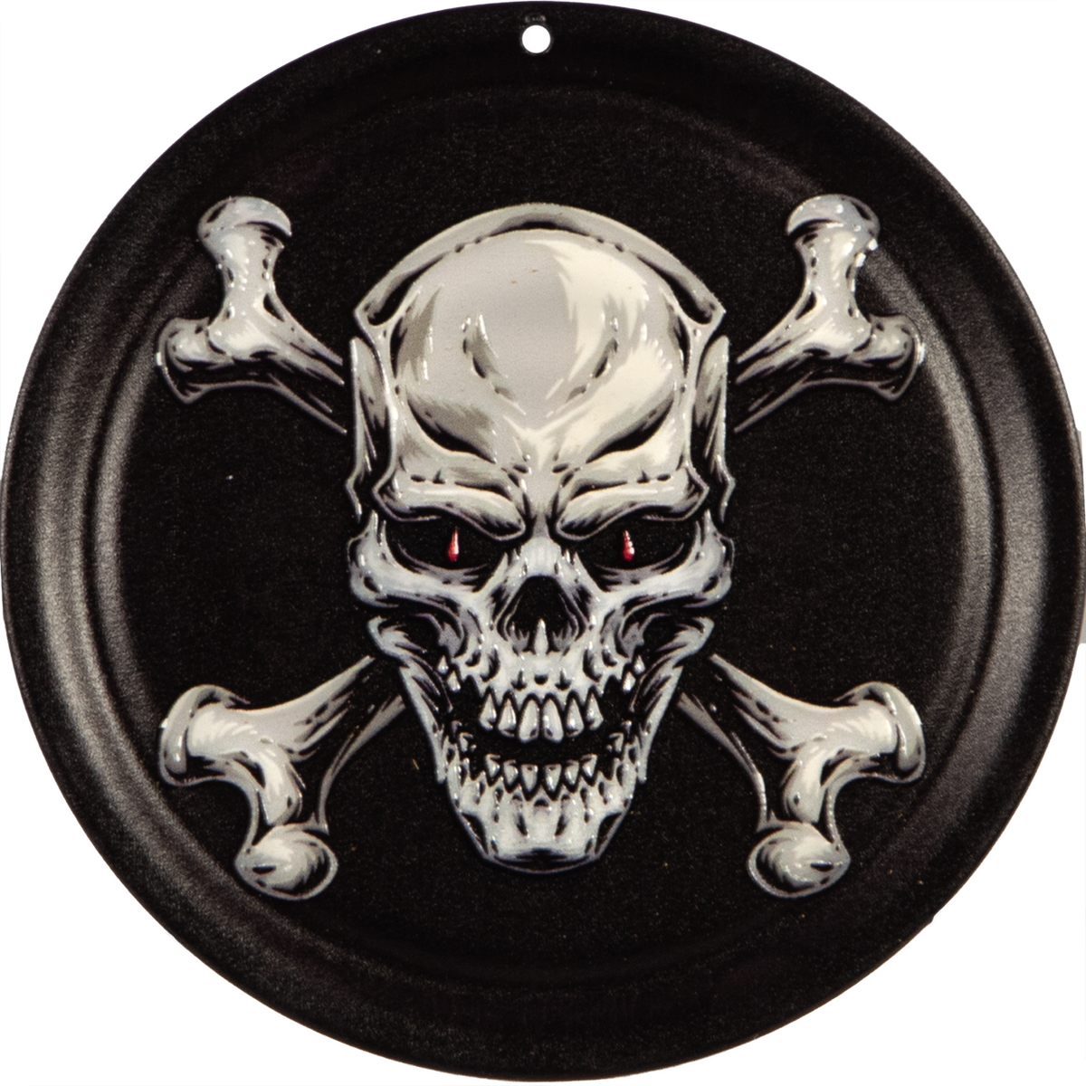 Metall-Untersetzer mit Korkboden – HardRock, Motiv „Knochen“
