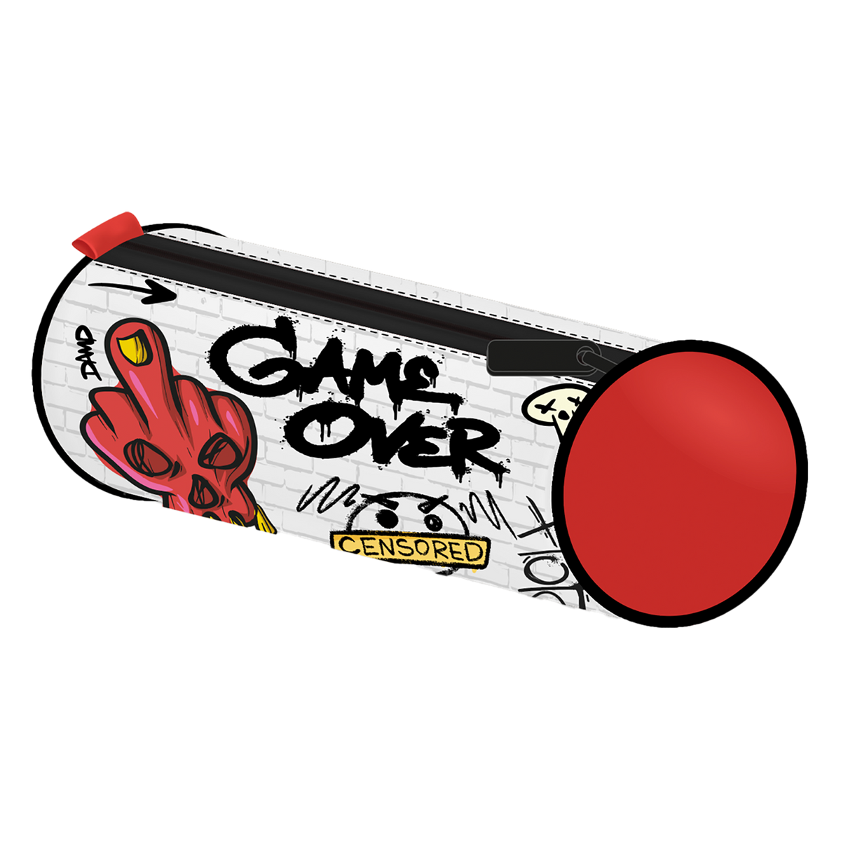 Feder-/Schlampermäppchen mit Reißverschluss – Street Legends, Motiv „Game Over“