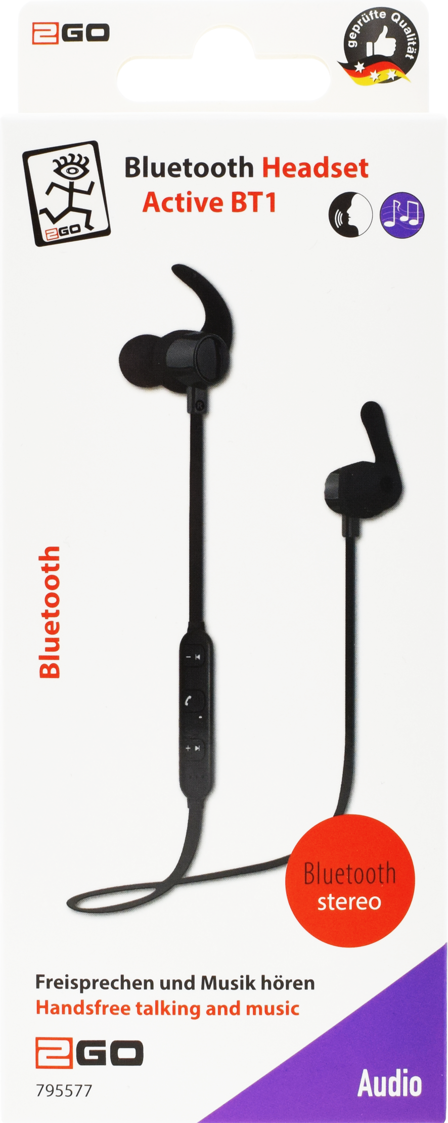 Bluetooth Headset "Active BT1" V4.1 Class 2