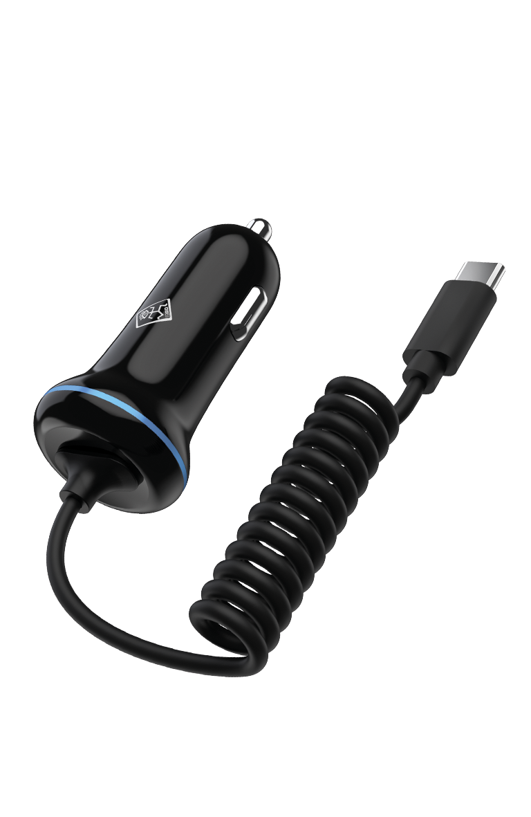 Kfz-Ladegerät 12 V / 24 V - USB Type-C - schwarz