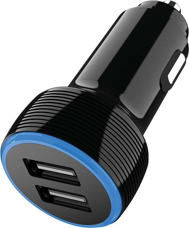 Kfz-Ladegerät 12 V / 24 V - weiß