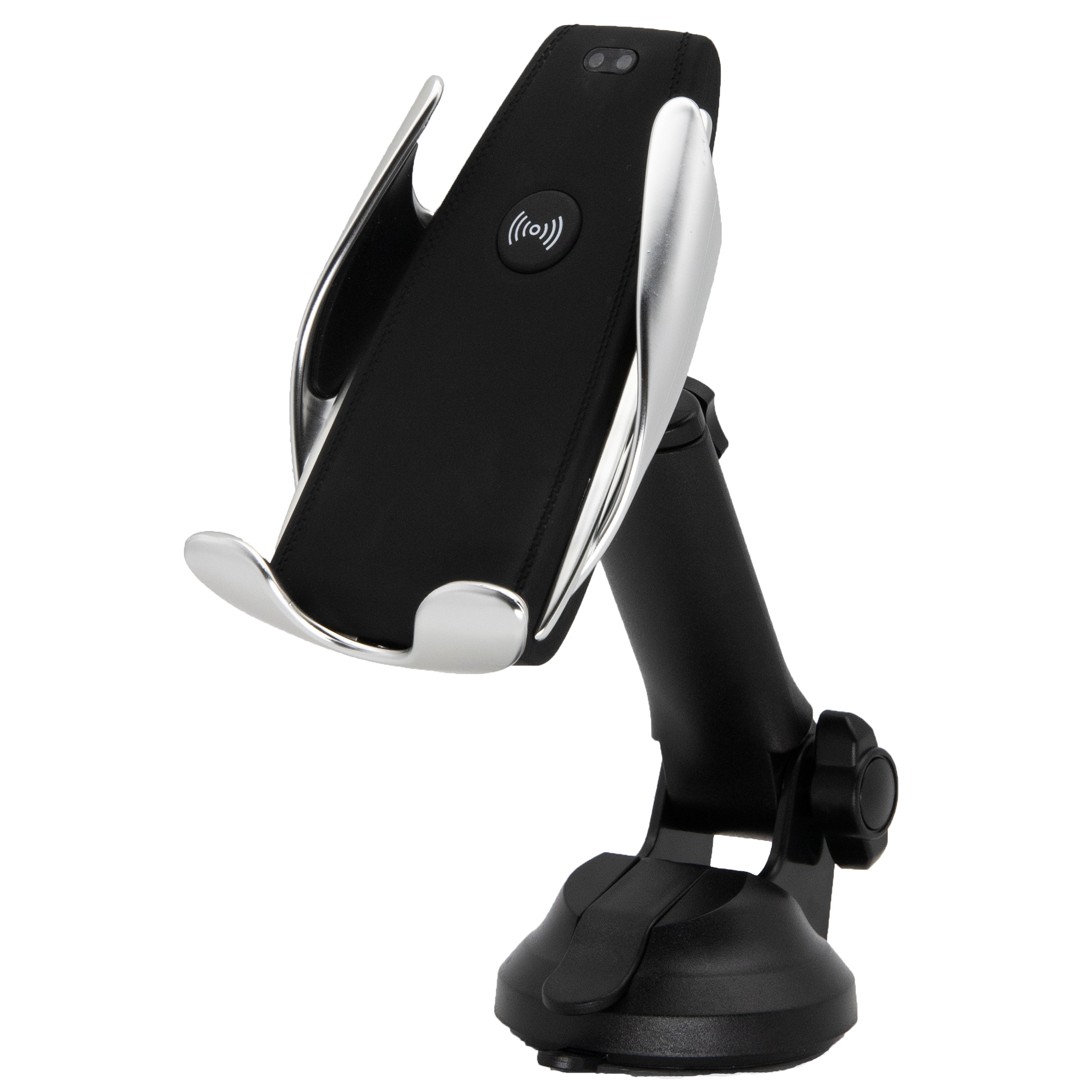 Halter mit Wireless Charging Funktion- 10 W - elektrisches Öffnen und Schließen - Saugfuß oder Lüftungsschlitz-Montage