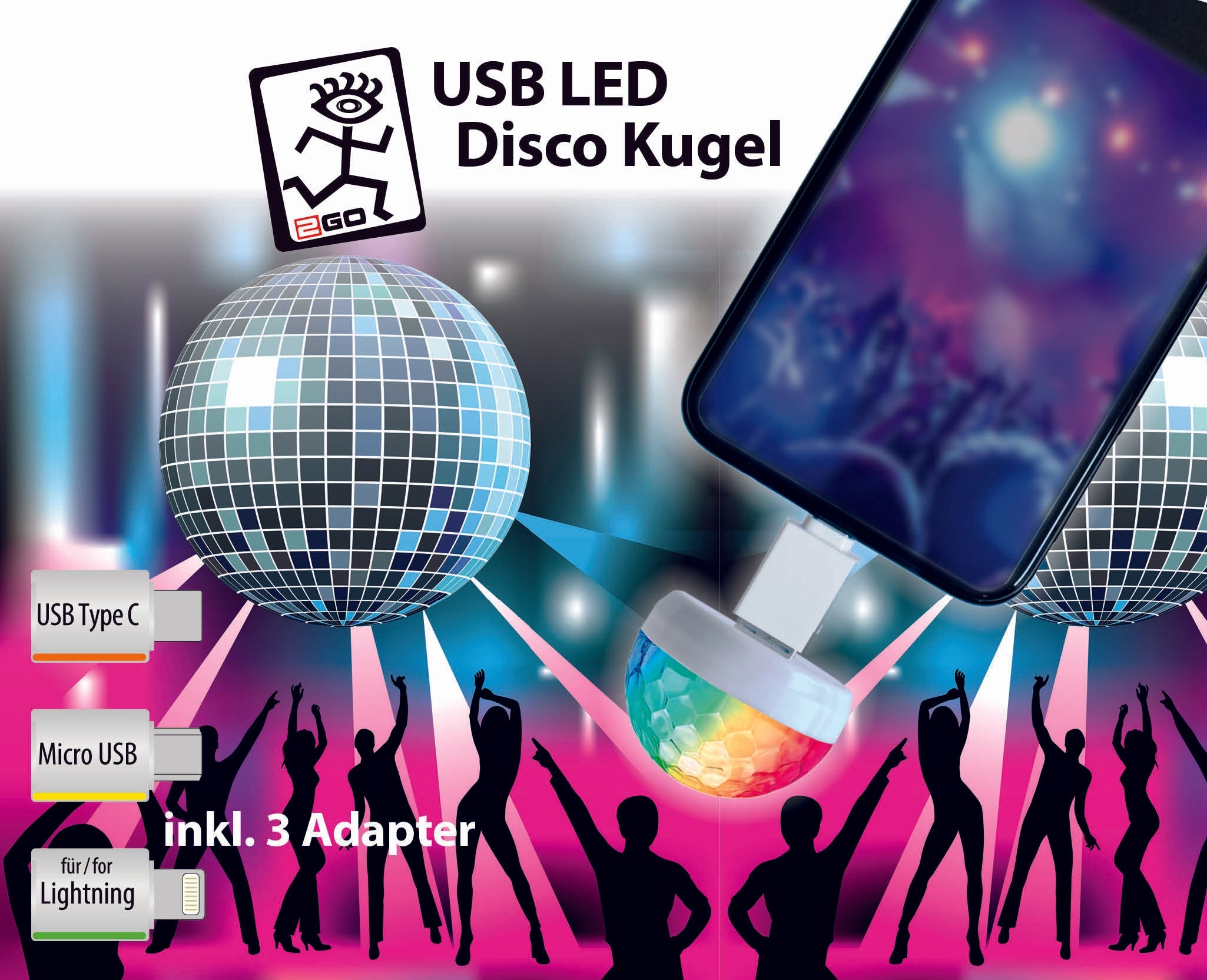 USB LED Discokugel