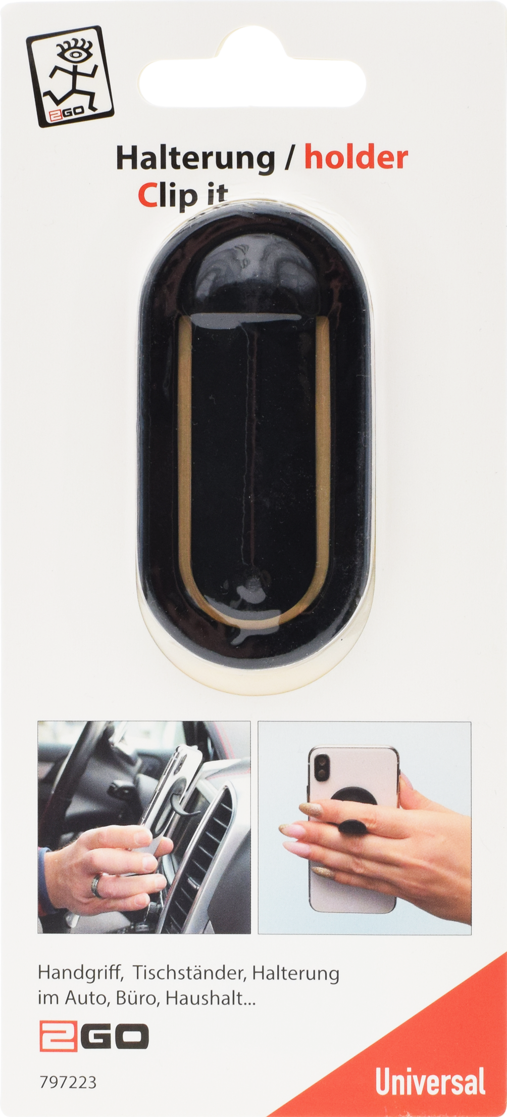 Universal Smartphone-Halterung "Clip it"