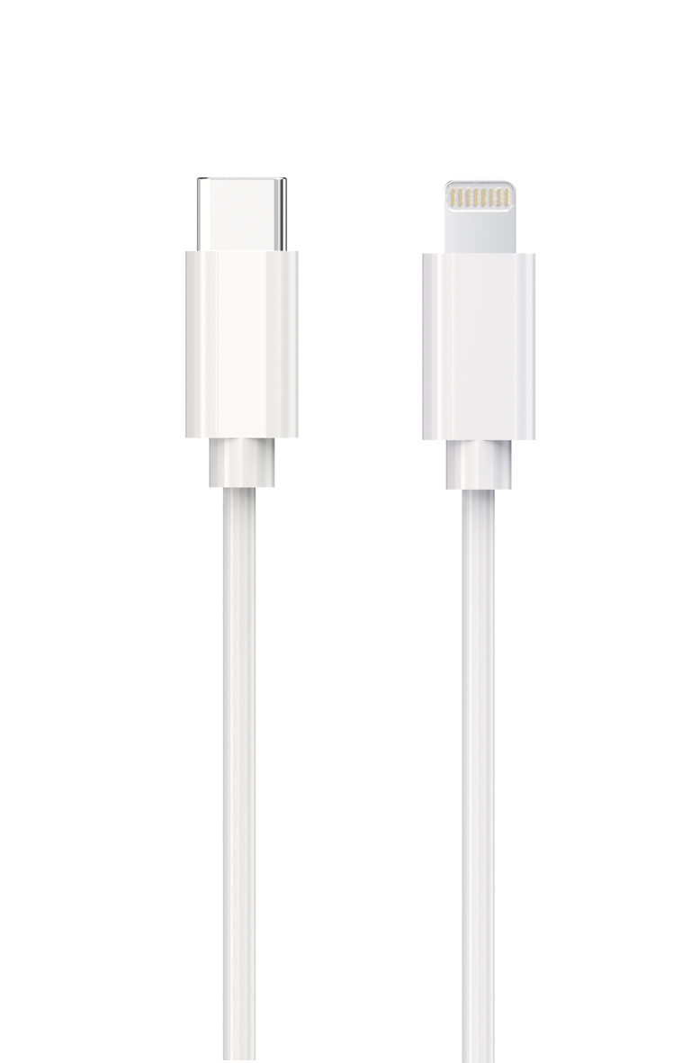 Netz-Ladeset / (2-teilig) / Power Delivery / USB Type-C auf Lightning Kabel / 20 W / 3600 mA / weiß