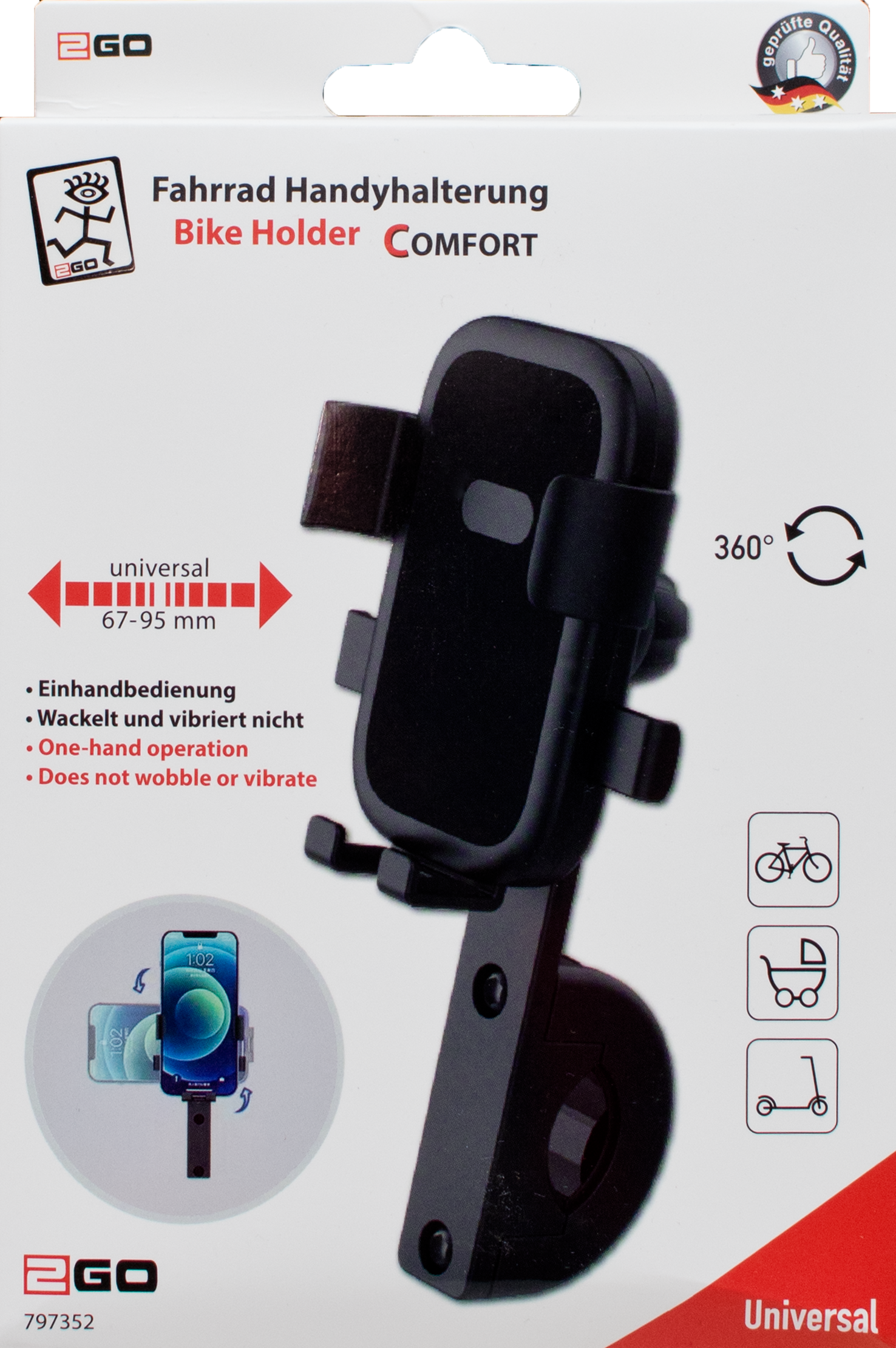 Fahrrad Handyhalterung "Comfort"