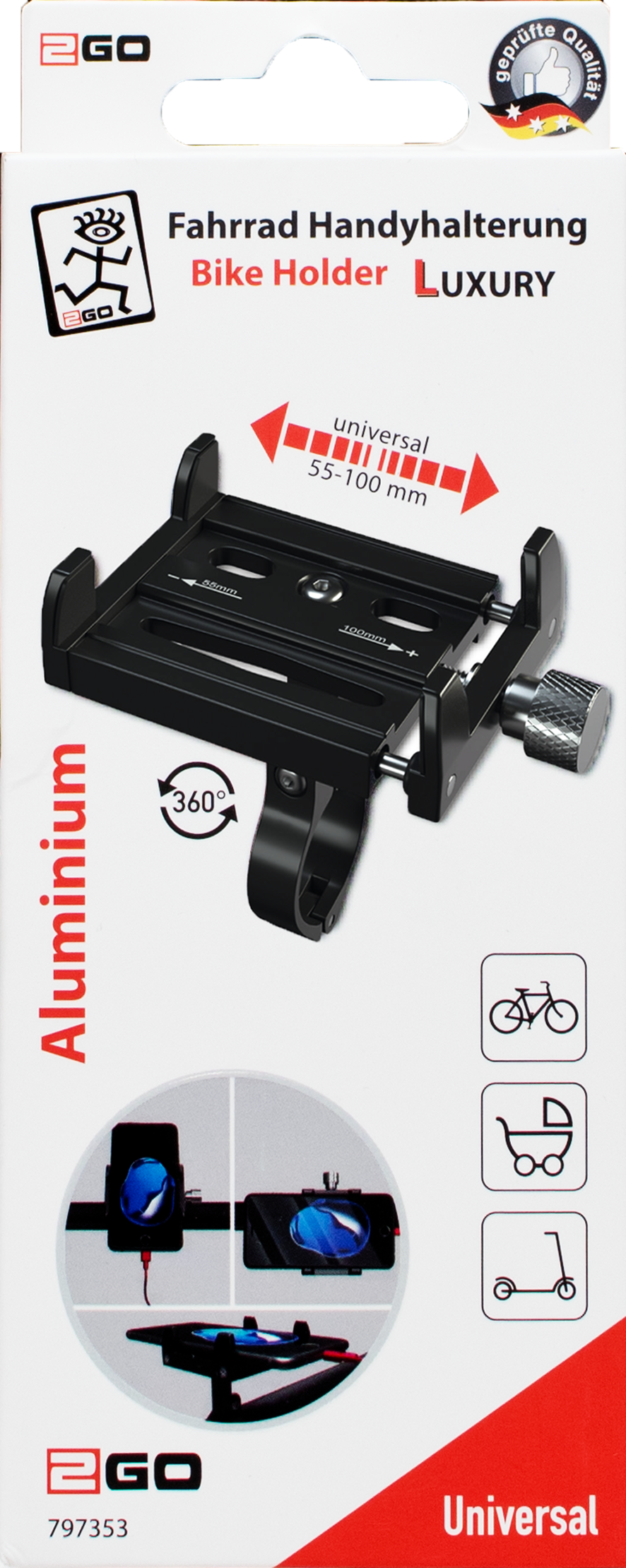 Fahrrad Handyhalterung "Luxury"