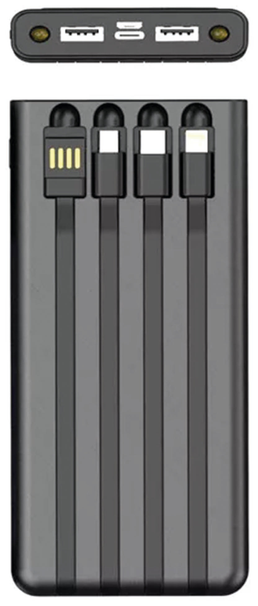 Powerbank mit Solar-Notfall-Ladung 10000 mAh 2x USB