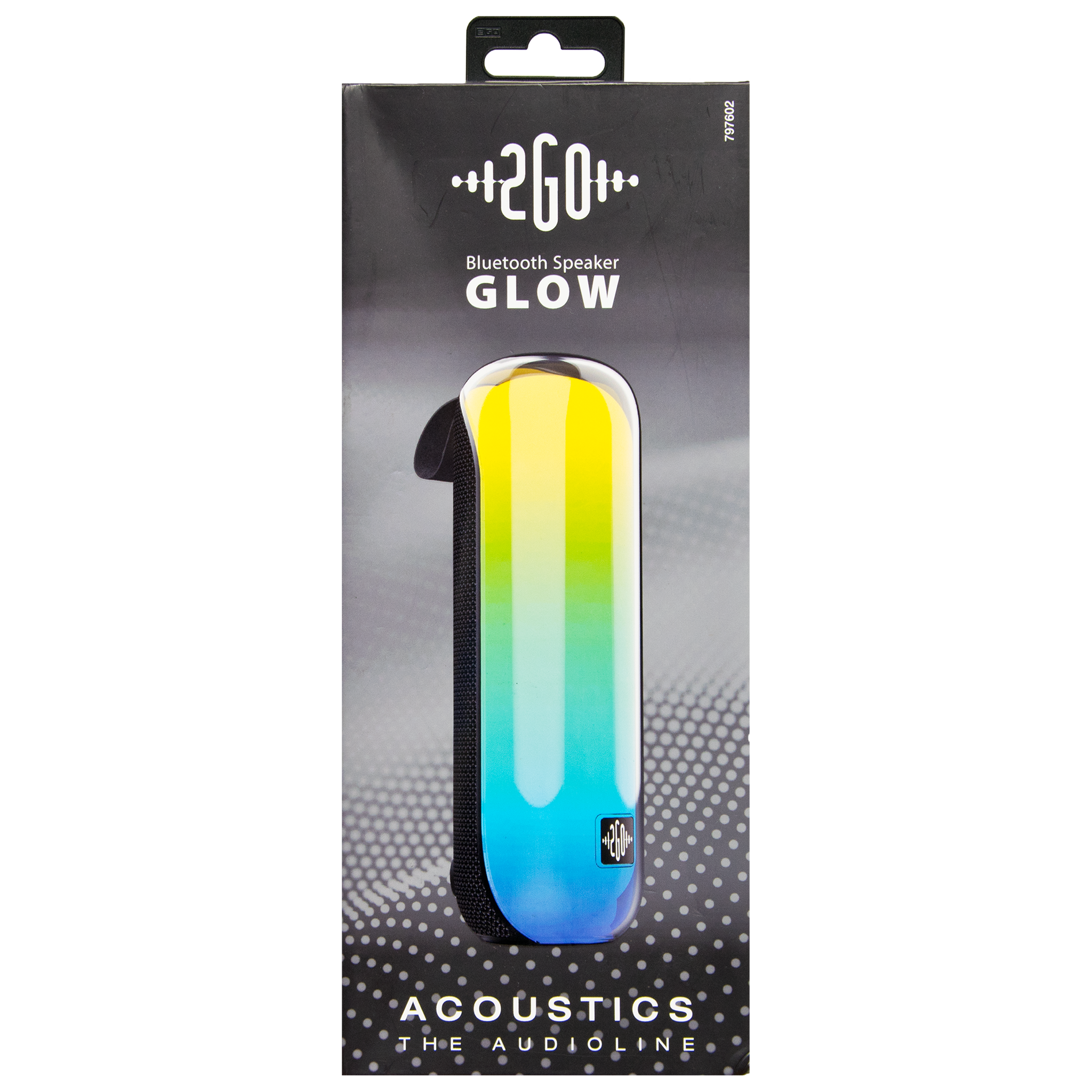 Bluetooth Lautsprecher Glow - RGB-LED-Lichtshow - Handschlaufe - Abdeckung - Verpackung