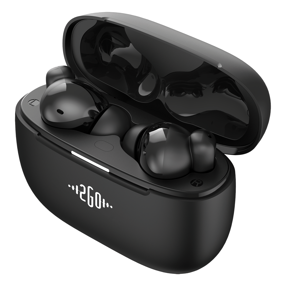 Bluetooth Headset "Focus" - ENC - ANC - App-Steuerung - Touch-Steuerung - schwarz