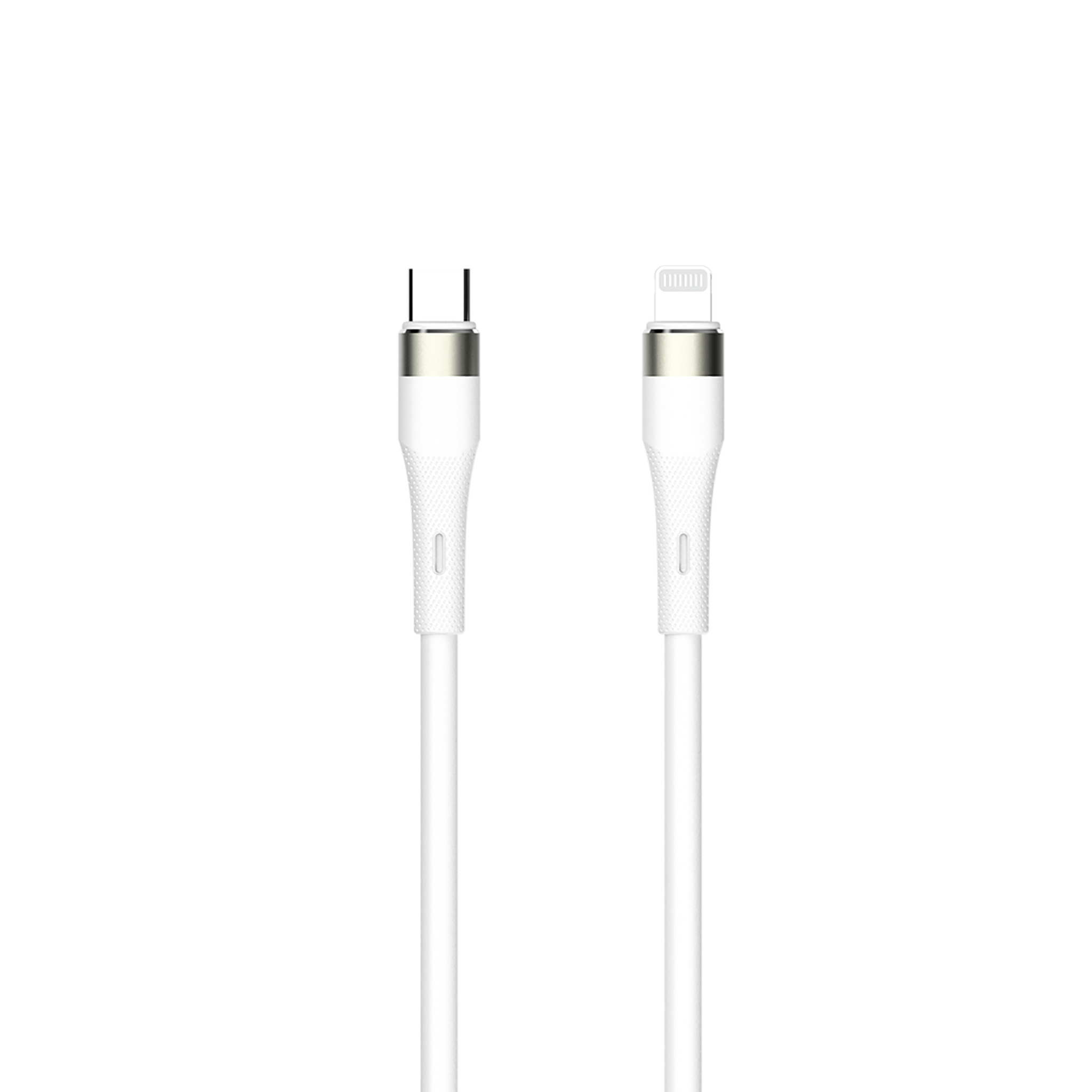 USB Datenkabel - USB Type-C auf 8-Pin (Lightning) - Soft Touch Silikon - 120 cm - verschiedene Farben