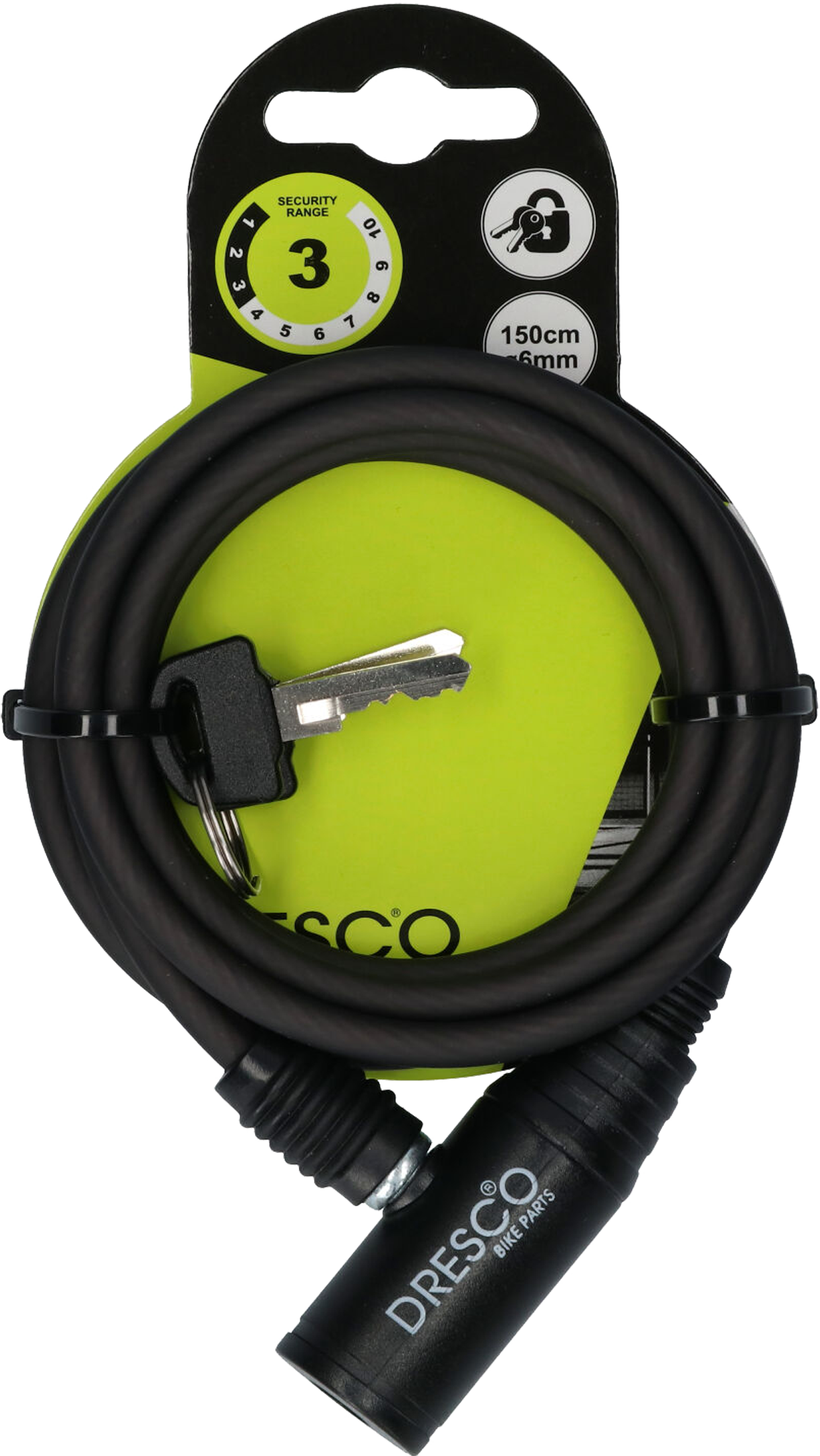 Kabelschloss mit 2 Schlüsseln