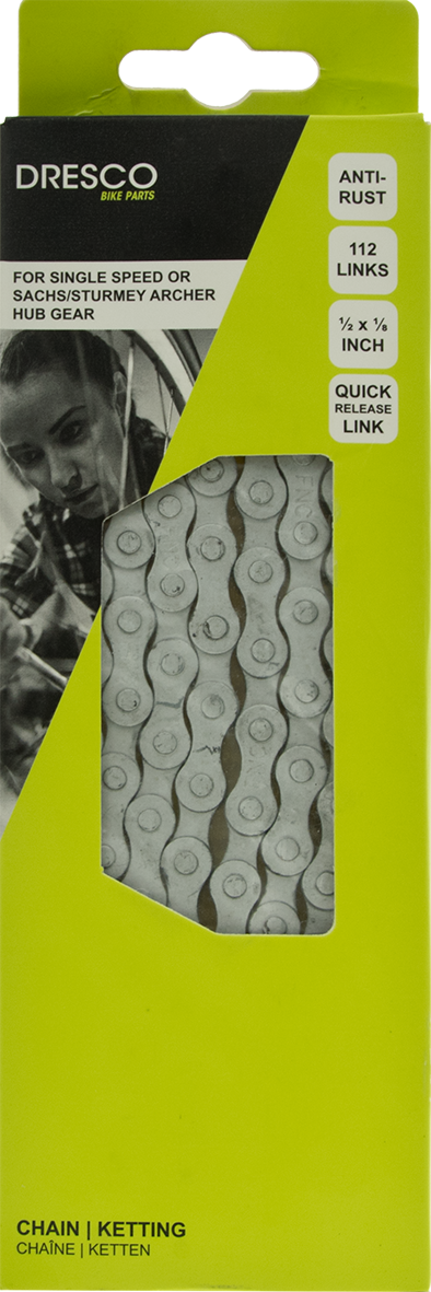 Fahrradkette City Rostschutz Nabenschaltung 1/2 x 1/8