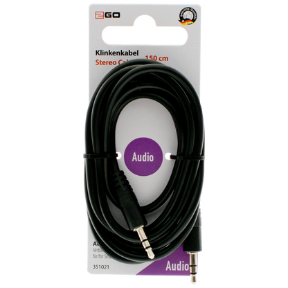 AUX Stereo-Audio-Kabel - schwarz