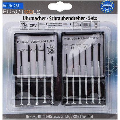 Uhrmacher-Schraubendreher-Satz - 11-teilig