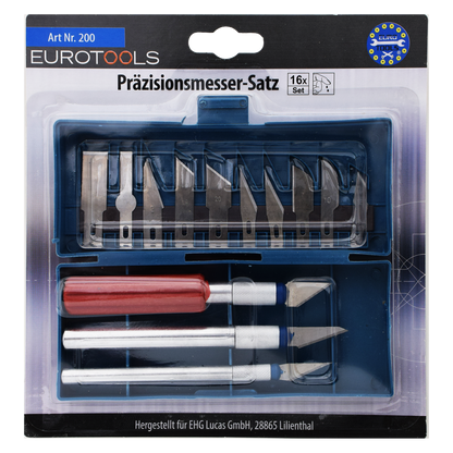 Präzisionsmessersatz - 16-teilig - inklusive Aufbewahrungsbox