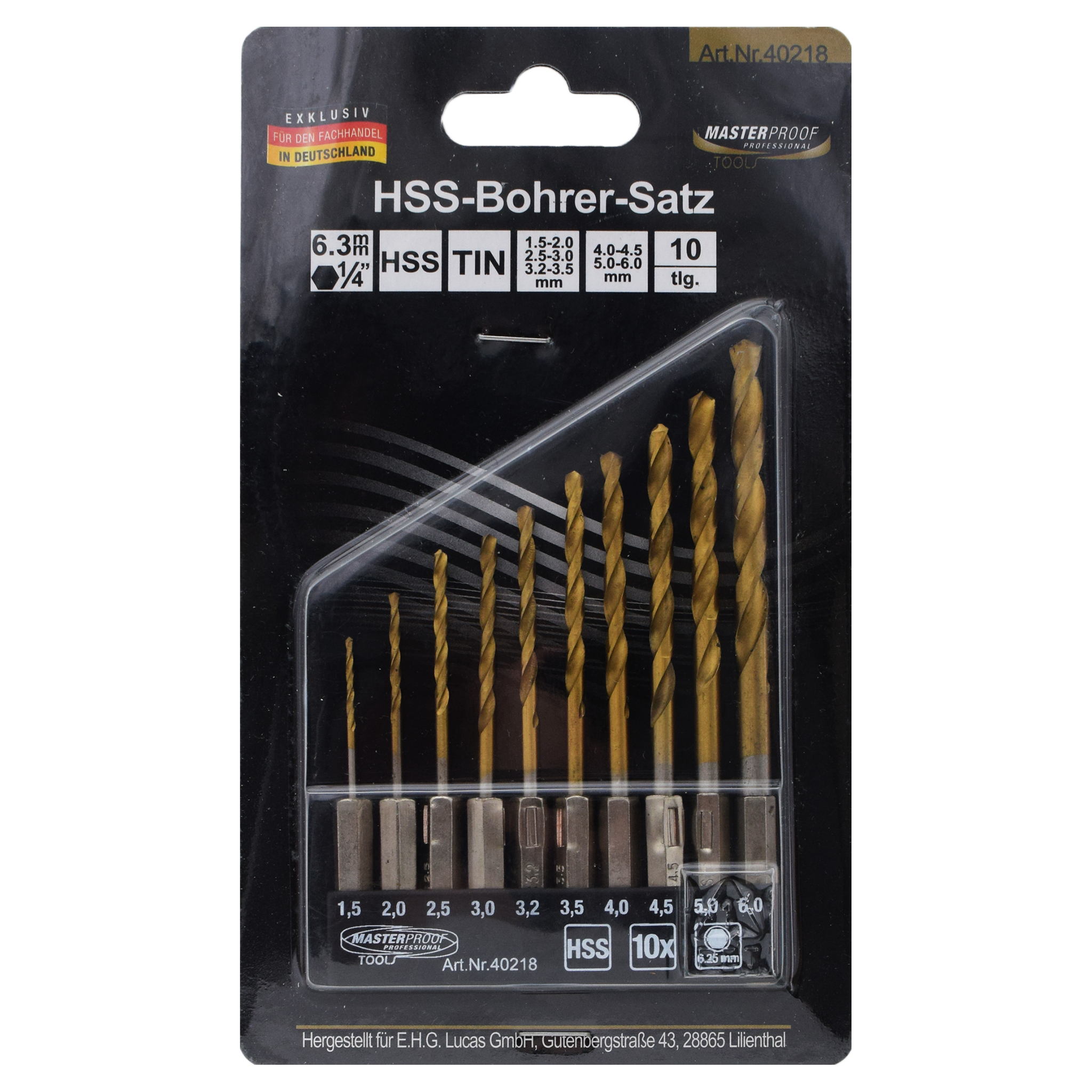 HSS-Bohrer Satz - 11-teilig