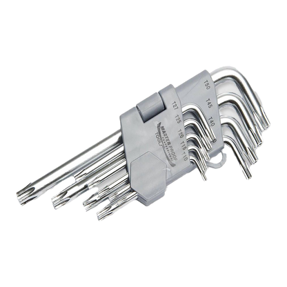 Torx Schlüsselsatz - 9-teilig - CRV - mit Halter