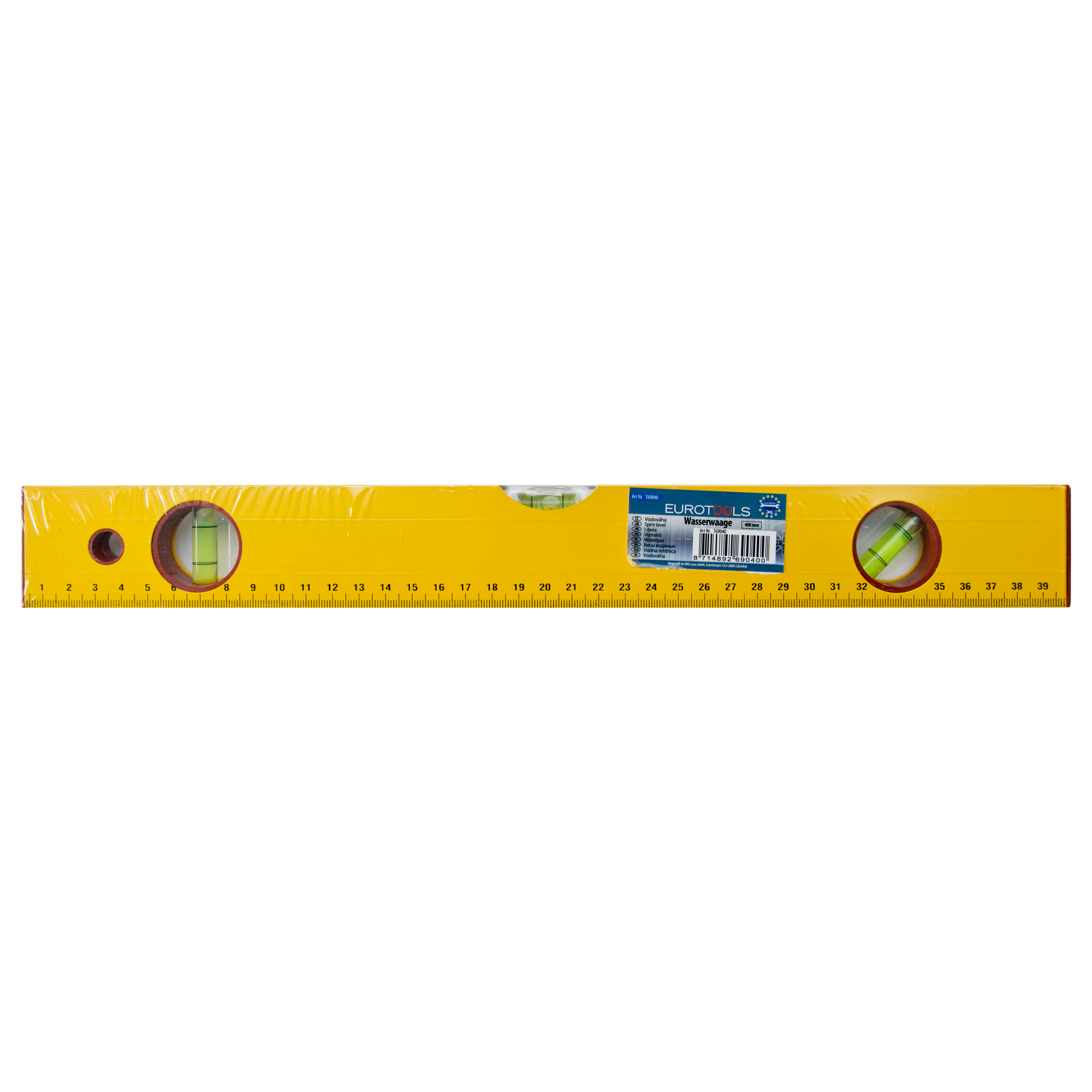 Wasserwaage - mit 3 Libellen - 400 mm