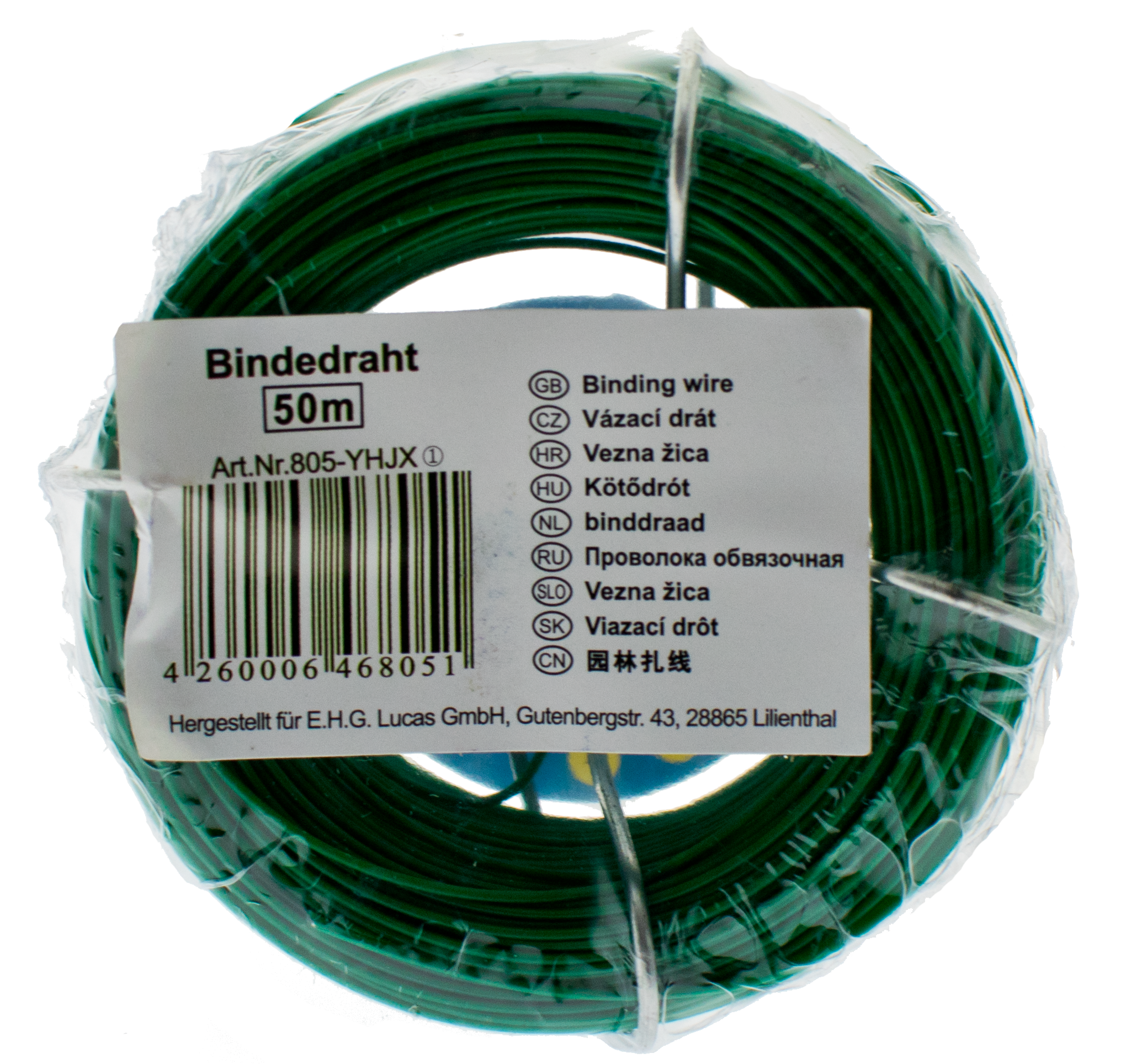 Bindedraht, plastiziert