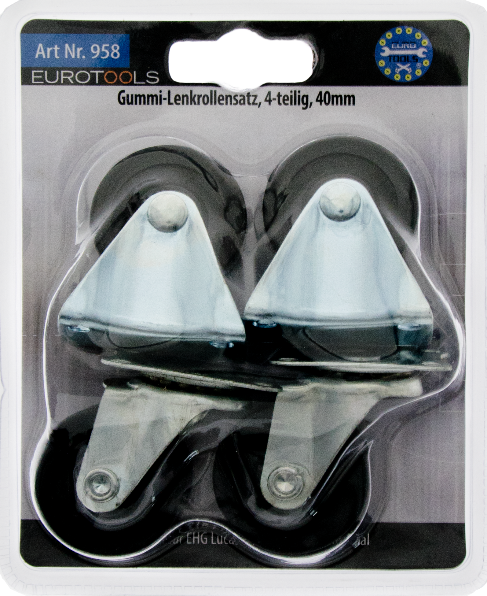 Gummi-Lenkrollensatz 40 mm