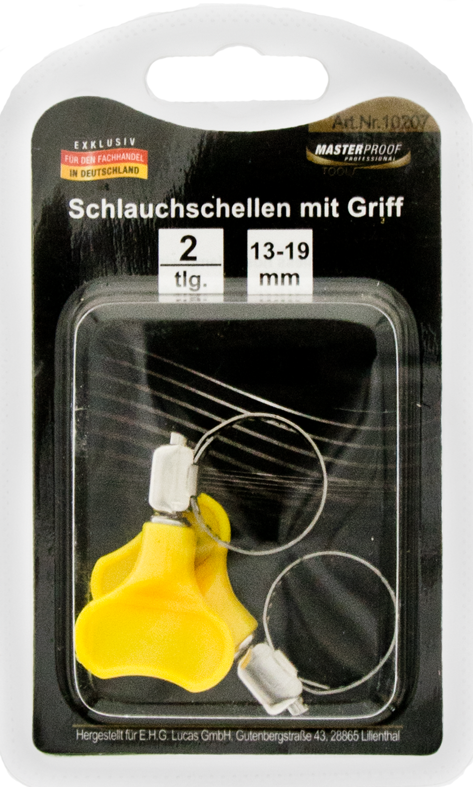 Schlauchschellen 13 - 19 mm mit Griff