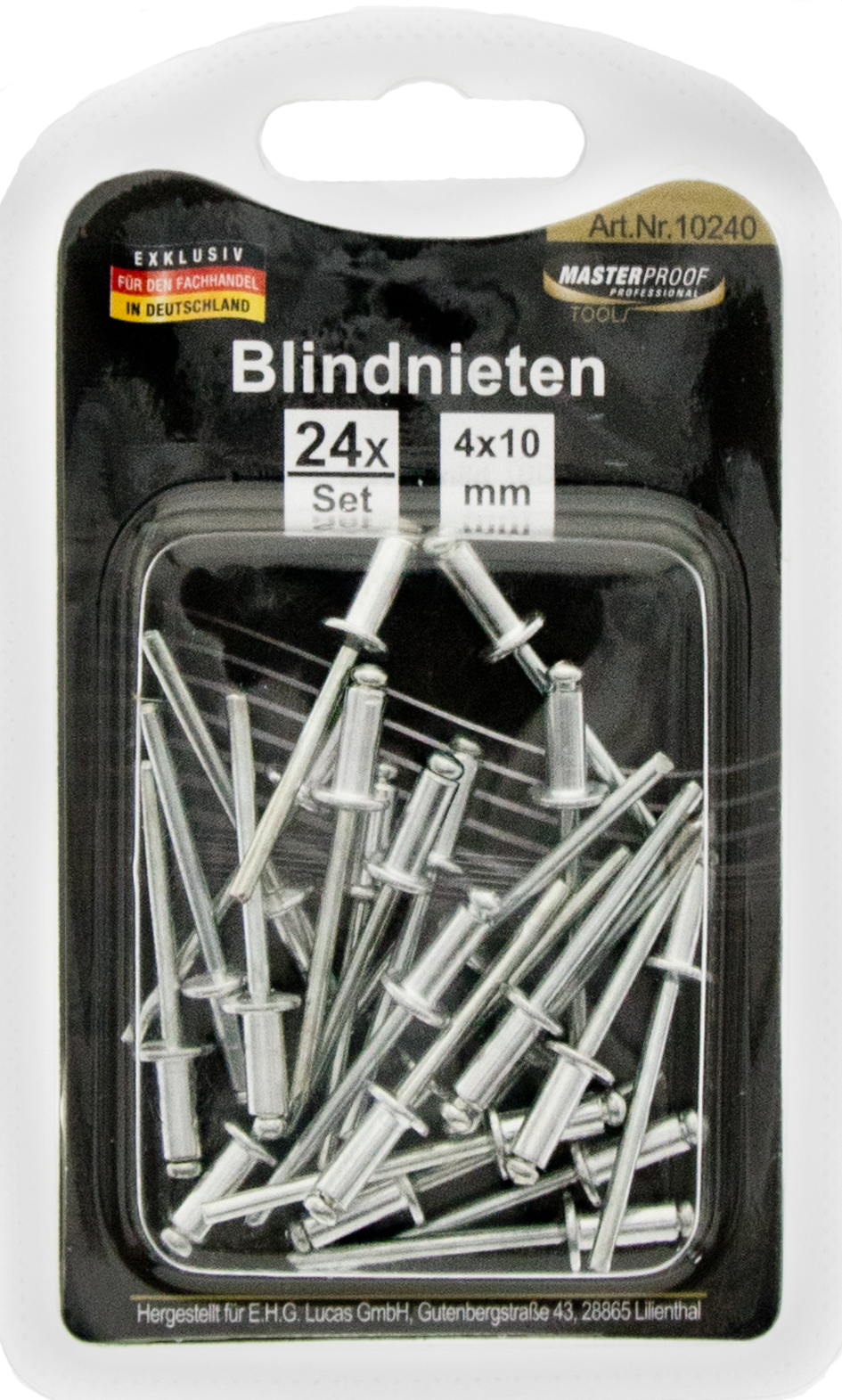 Blindnieten 4 x 10 mm