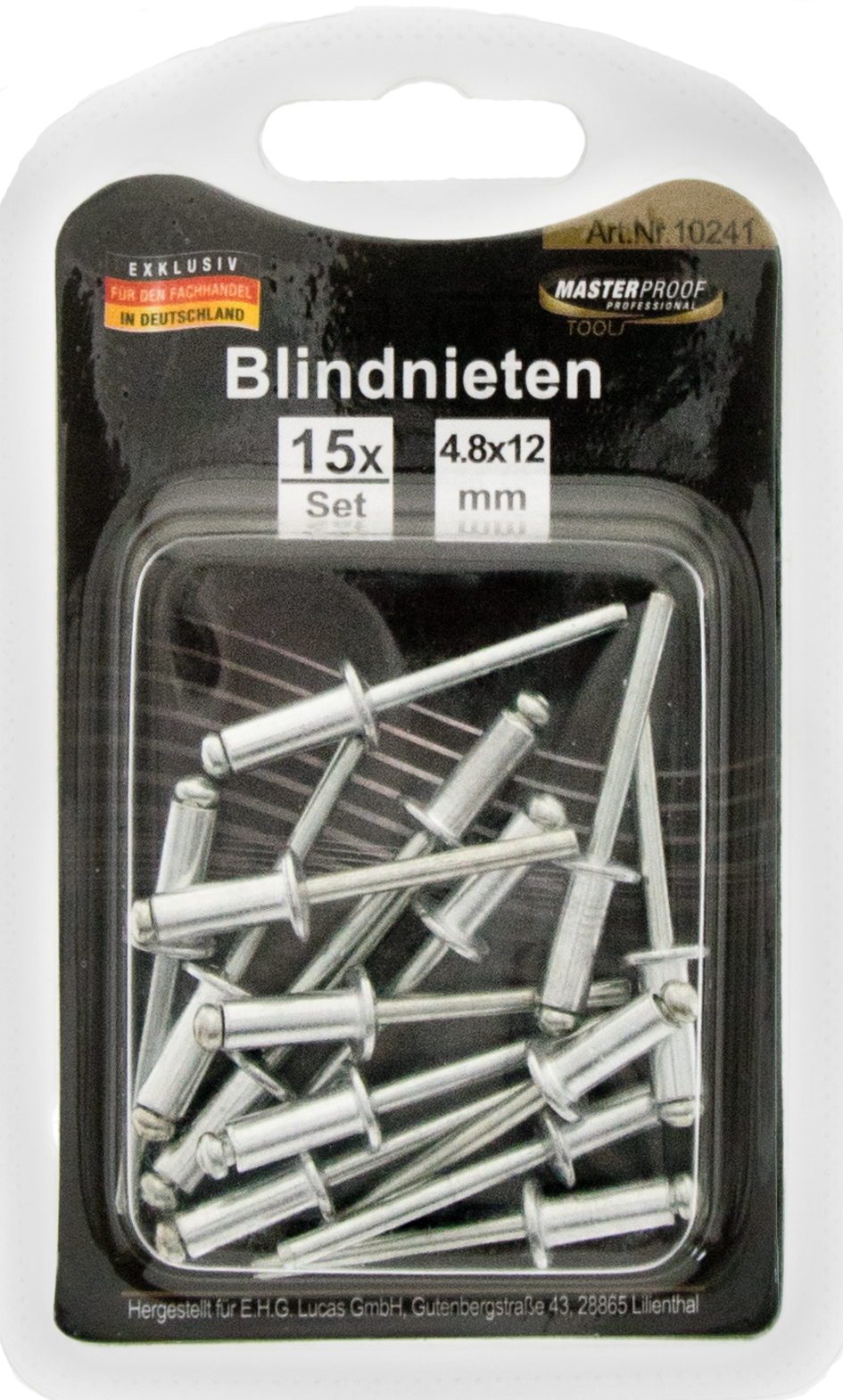 Blindnieten 4,8 x 12 mm