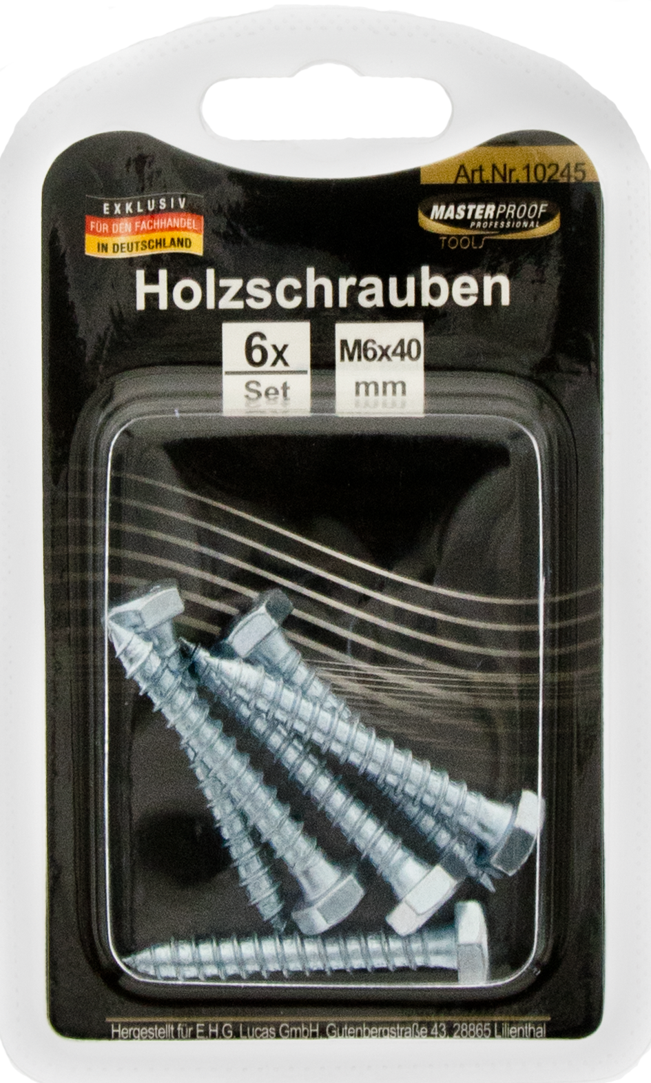 Holzschrauben M6 x 40 mm