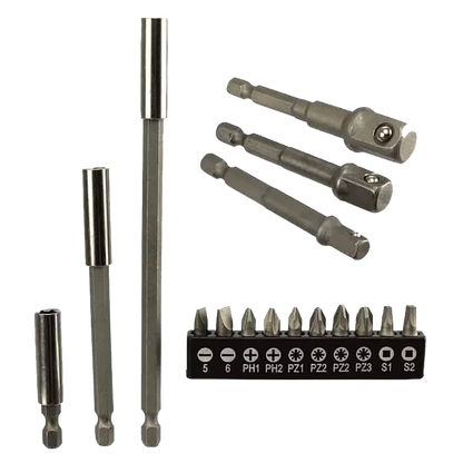 Bit- & Bohrfutter Adapter-Satz - 16-teilig