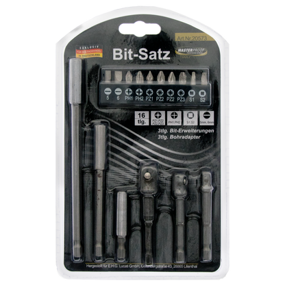 Bit- & Bohrfutter Adapter-Satz - 16-teilig