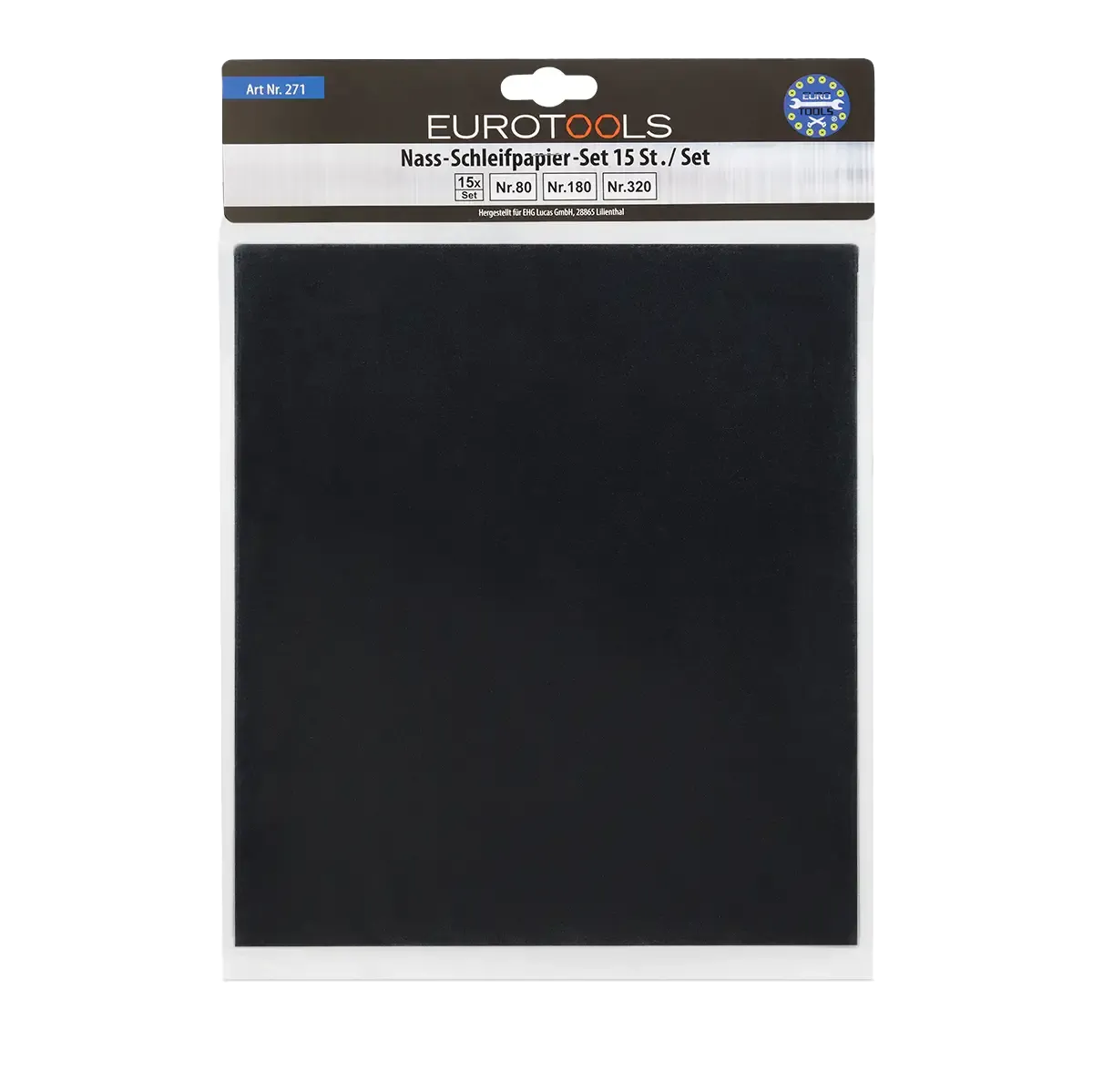 Schleifpapier-Set nass 15-teilig