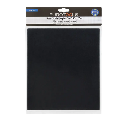 Schleifpapier-Set nass 15-teilig